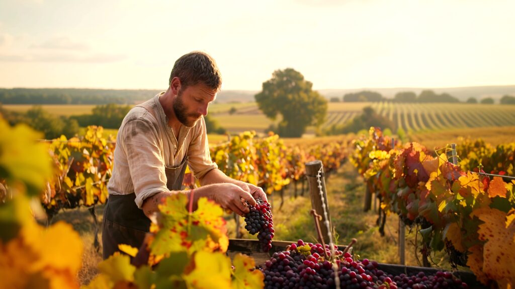 Viticulteur sur domaine